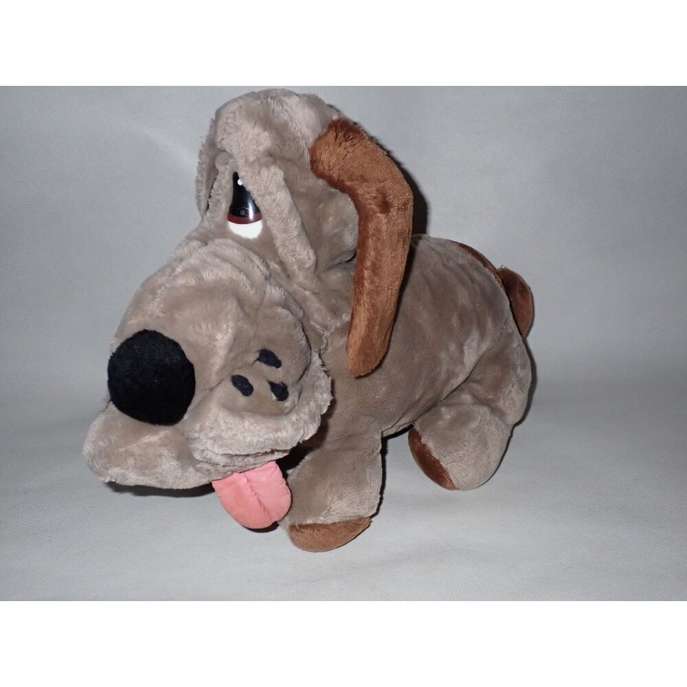 Vtg 1986 ANIMAL PLAYTHINGS Plush KENNEL CLUB SAD‎ BASSET HOUND Wrinkle Puppy Dog